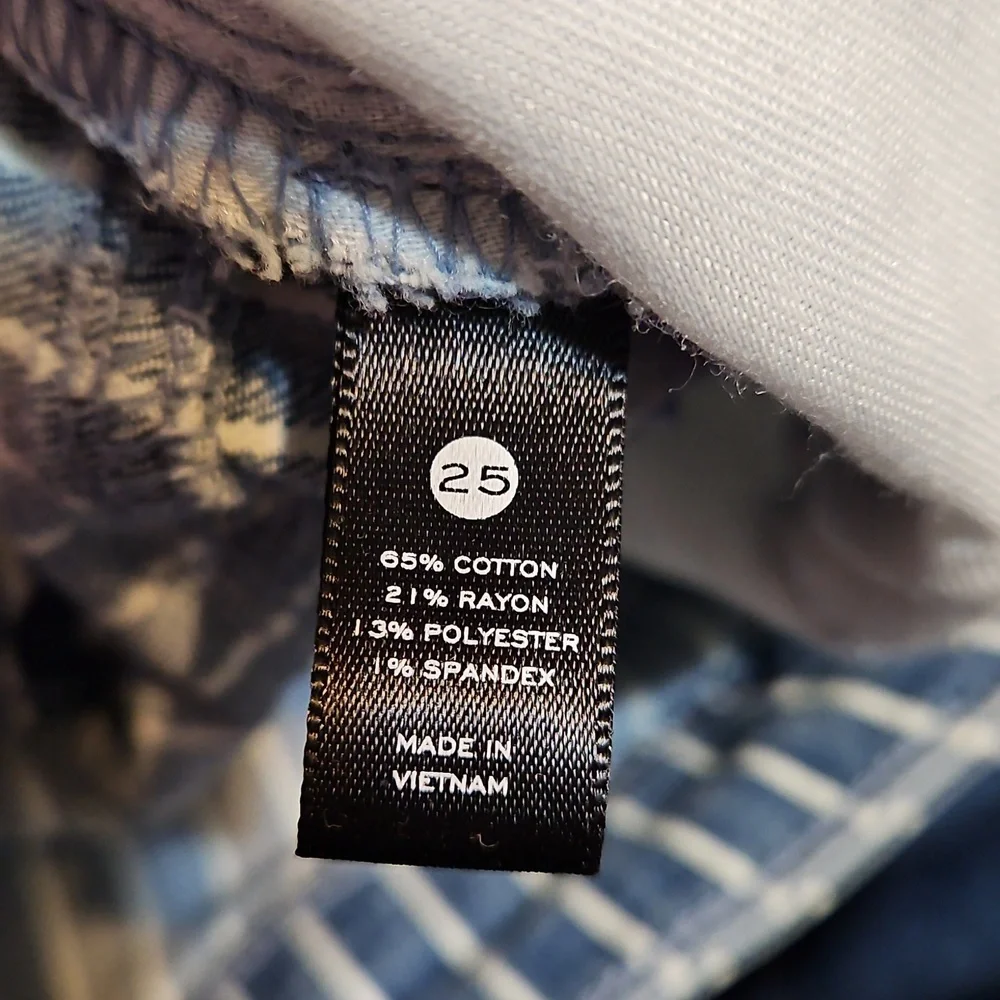 Aqua Striped Cuffed Dad Blue Striped High Waisted Denim Jeans - Picture 13 of 13